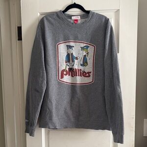 Gray Phillies Graphic Sweatshirt